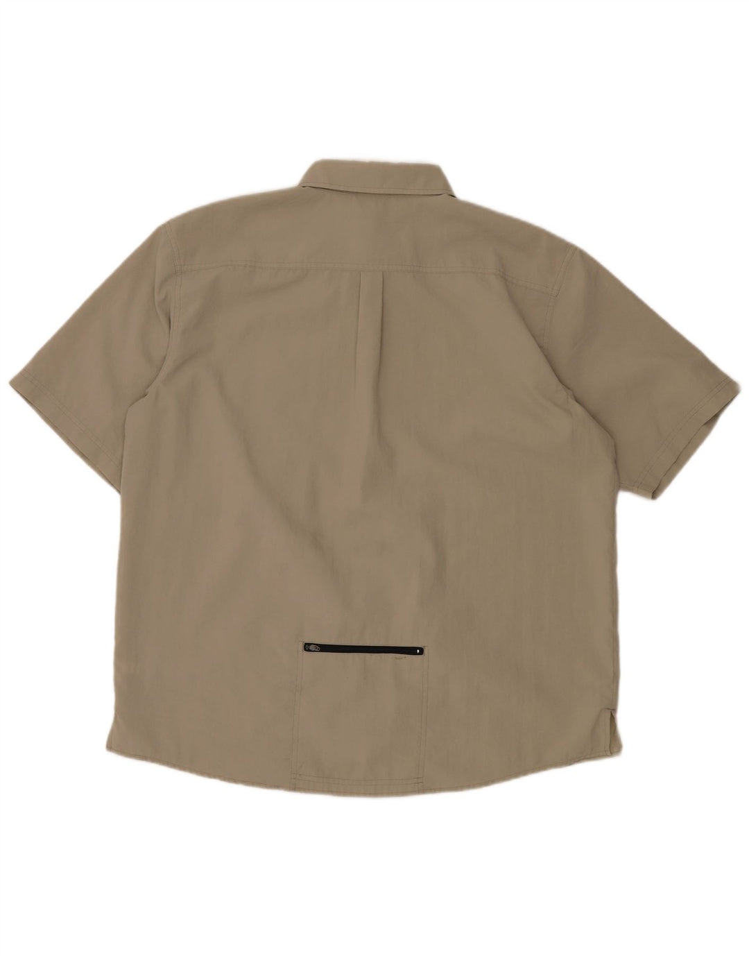 ADIDAS Kortærmet Herreskjorte UK 46/48 XL Beige Polyester