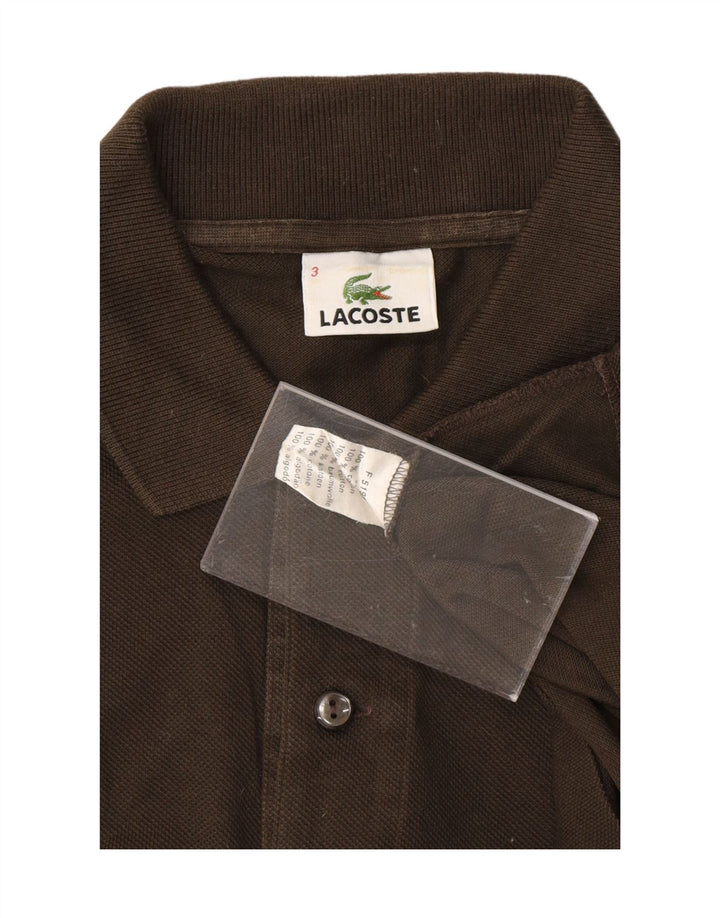 LACOSTE Mens Polo Shirt Size 3 Small Khaki Cotton Vintage Lacoste and Second-Hand Lacoste from Messina Hembry 