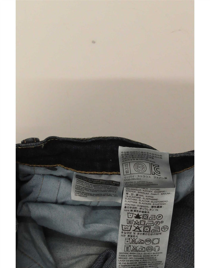 Levi's Herre 522 Slim Jeans W34 L34 Marineblå Bomuld