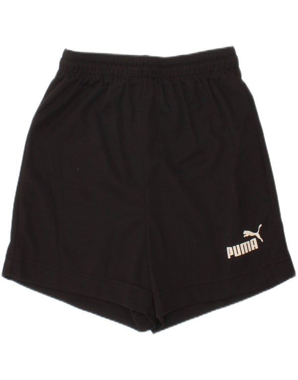 Puma Girls Graphic Sports Shorts 7-8 År Sort Polyester Sports