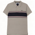 J. Crew Poloshirt til mænd, stor grå farveblok bomuld