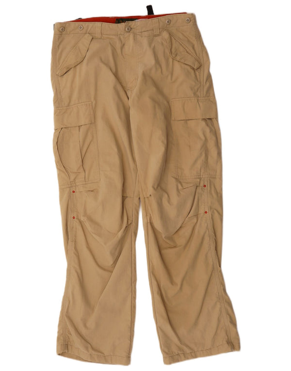 Timberland Herre Straight Cargo Bukser W32 L31 Beige Bomuld