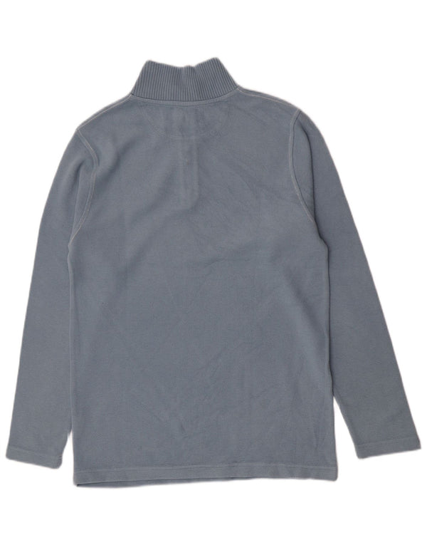 Marlboro Classics Drenge Zip Neck Jumper Sweater 15-16 år Stor Blå