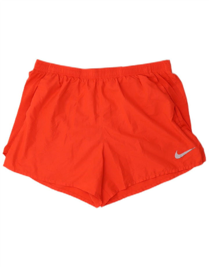 Nike Dame Dri Fit sportsshorts UK 20 2XL Orange Polyester