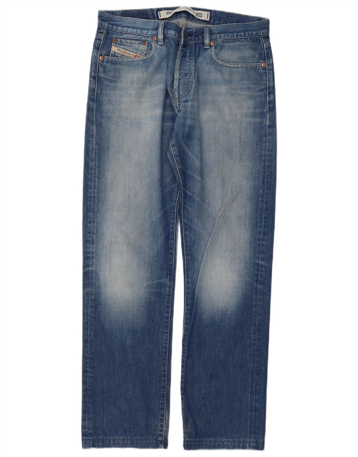 Diesel Dame Straight Jeans W32 L32 Blå Bomuld