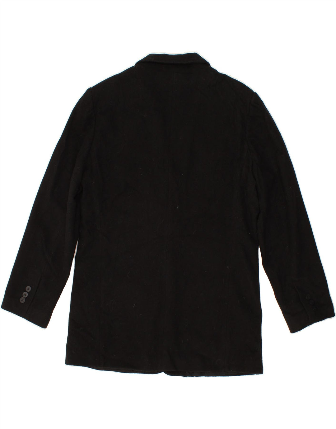 EDDIE BAUER Womens Tall 3 Button Blazer Jacket UK 16 Large Black Wool Vintage Eddie Bauer and Second-Hand Eddie Bauer from Messina Hembry 