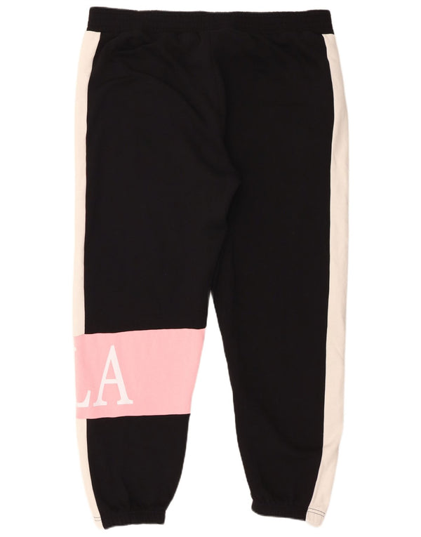 Fila Graphic Tracksuit Bukser Jogger UK 18 XL Sort Colourblock