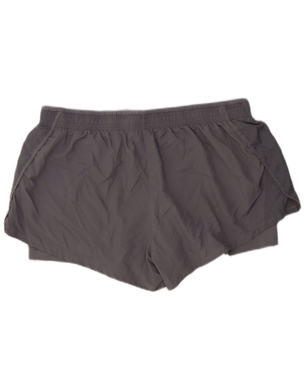 Nike Womens Dri Fit Sport Shorts UK 20 2XL Grey Polyester