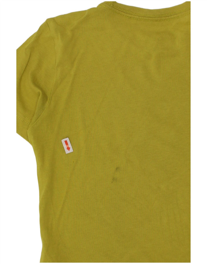 ADIDAS drenge Climalite grafisk T-shirt top 5-6 år grøn bomuld