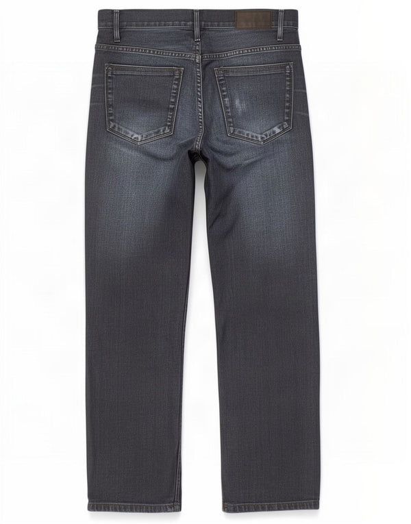 Marks & Spencer Herre Autograph Straight Jeans W30 L31 Marineblå Bomuld