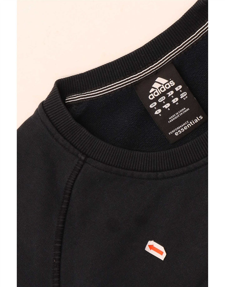 Adidas grafisk sweatshirt til mænd, lille marineblå