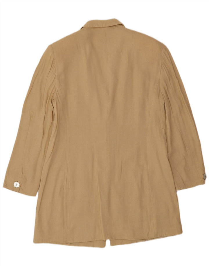 Marella Womens Longline 3-knaps blazerjakke UK 12 Medium Beige Viscose