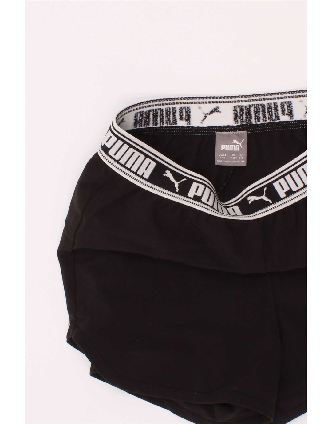 Puma piger grafiske sportsshorts 9-10 år sort polyester