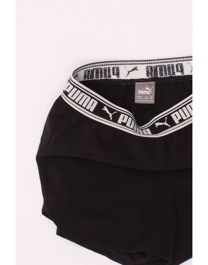 Puma piger grafiske sportsshorts 9-10 år sort polyester