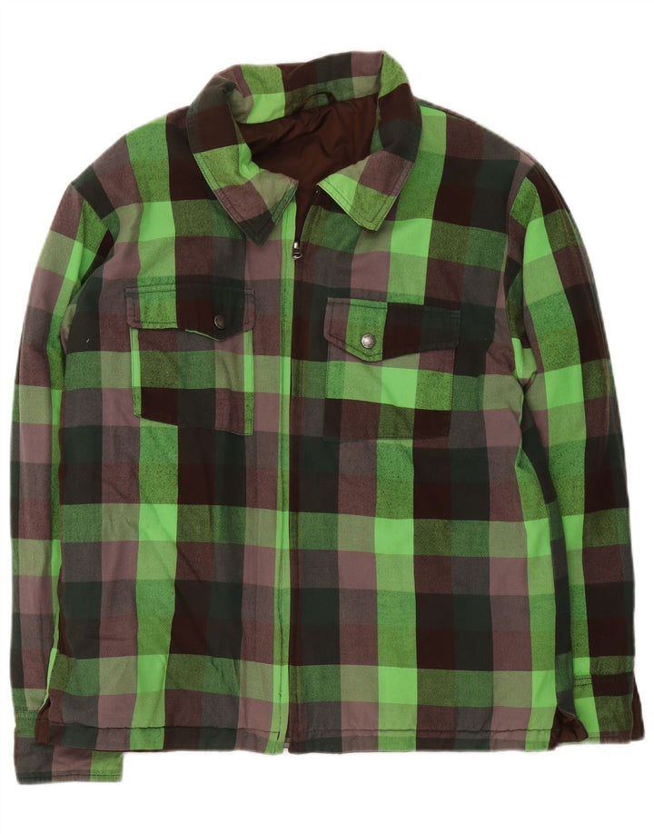 The North Face Herre Bomber Jacket UK 38 Medium Green Check