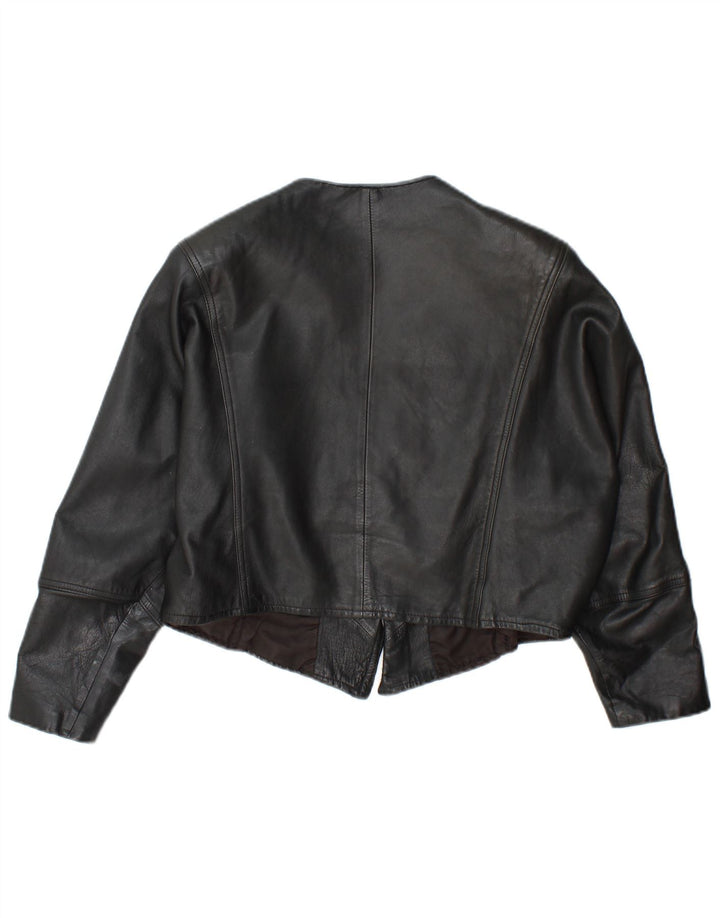 Jean Pierre Dame Oversized Crop Open jakke EU 34 XS Sort