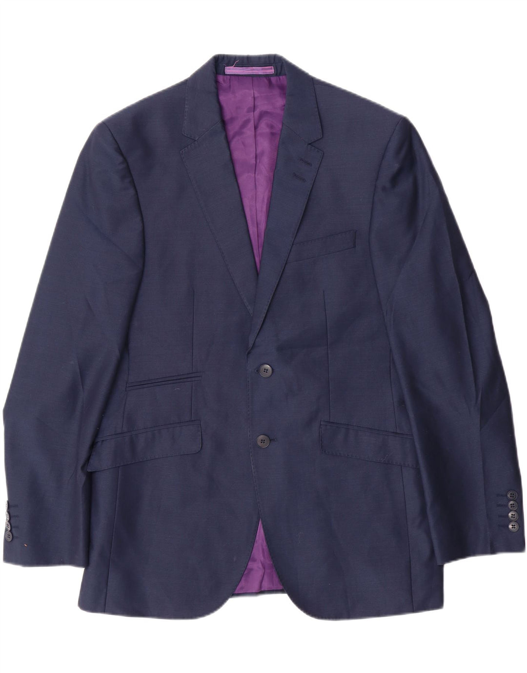 MARKS & SPENCER Mens Tailored Fit Blazer Jacket UK 38 Medium Navy Blue