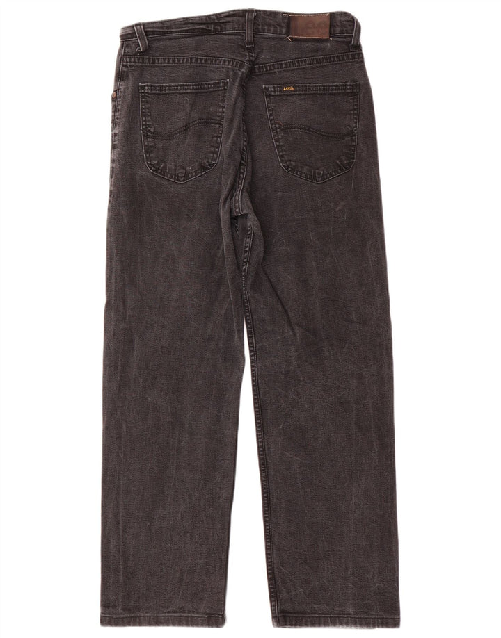 Lee Straight Jeans til mænd W30 L27 Grå bomuld