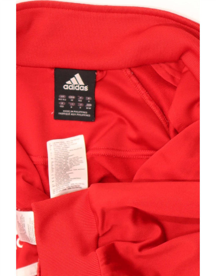 Adidas Træningsdragt til mænd Topjakke UK 40/42 Medium Rød Colourblock Polyester