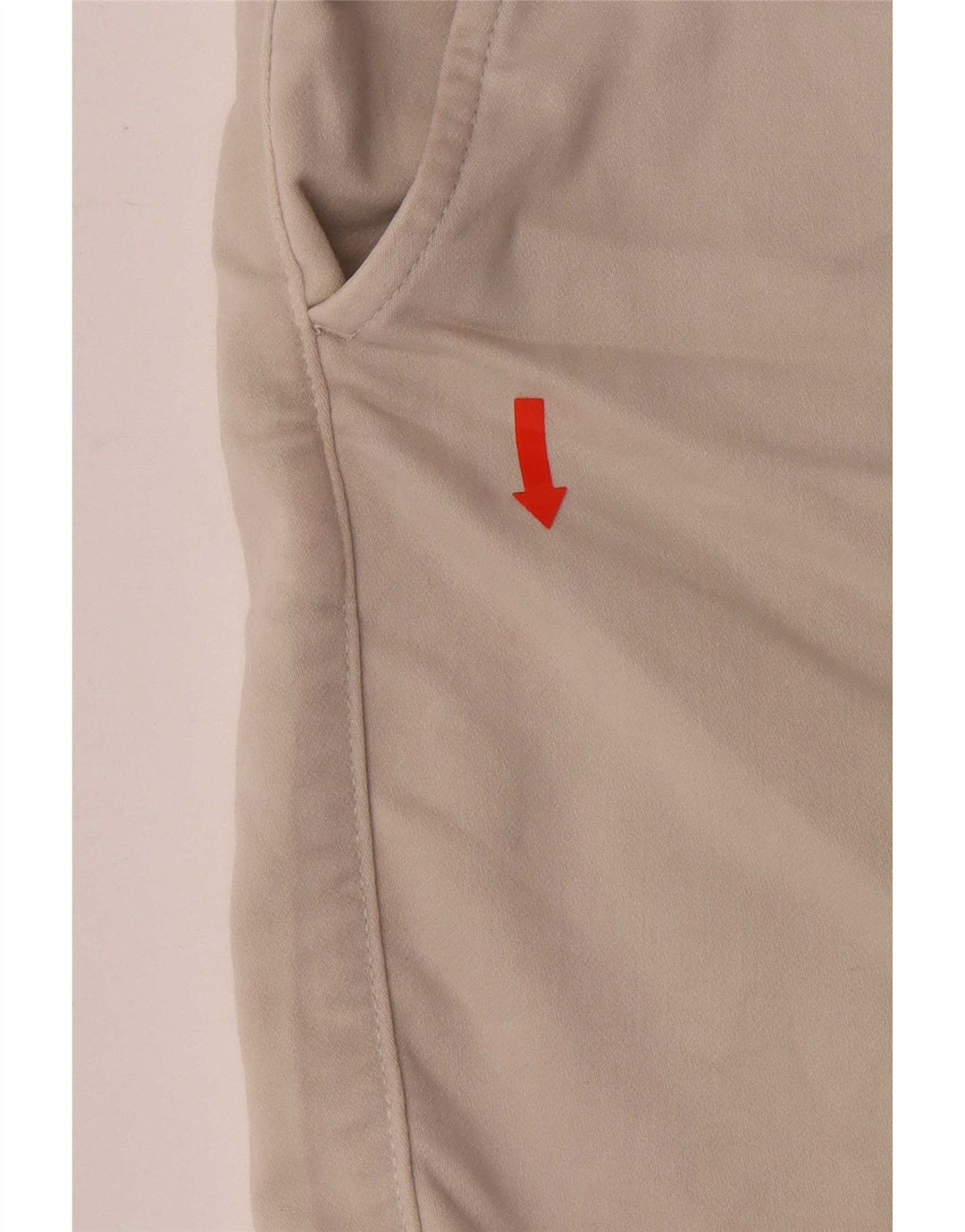 Zara Herre Regular Fit Sportshorts Stor Beige Bomuld