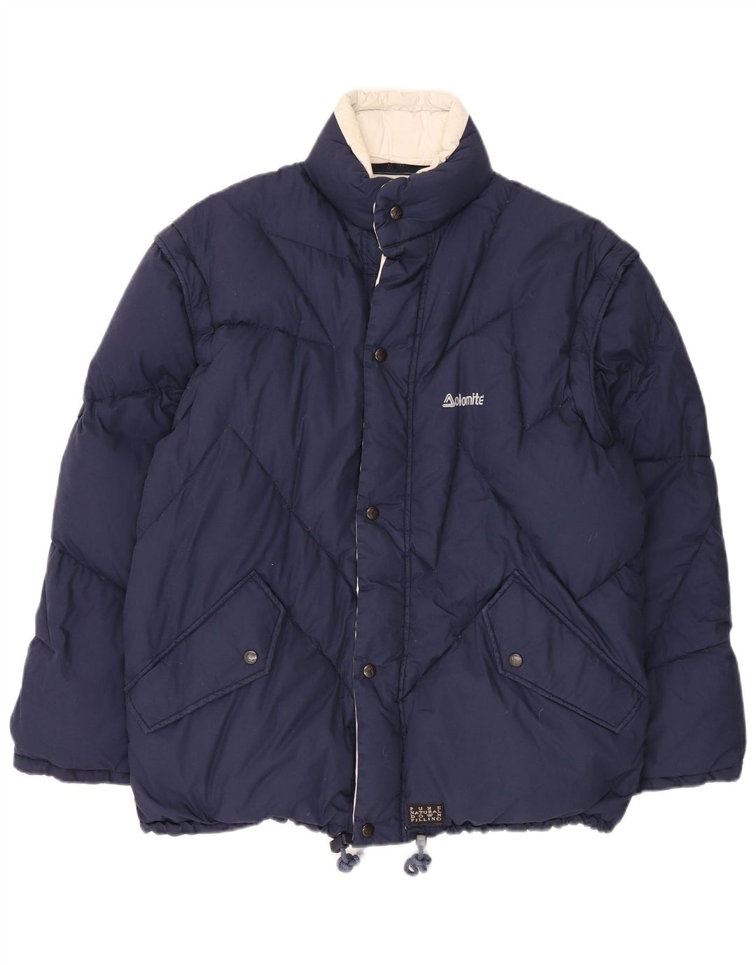 Dolomite Herre Vendbar Polstret Jakke UK 38 Medium Navy Blue Polyester