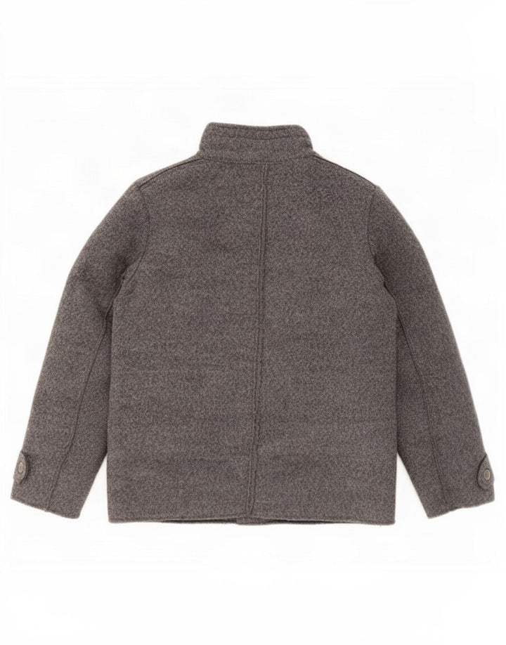 Benetton Boys Sherpa Bomber Jacket 8-9 År Grå Polyester