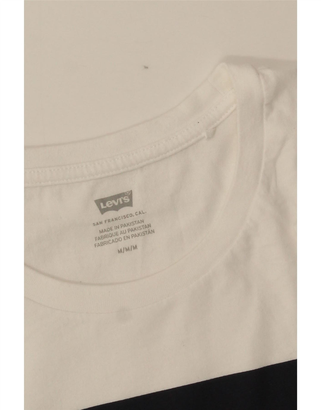 Levi's Grafisk T-shirt top til kvinder UK 14 Medium White