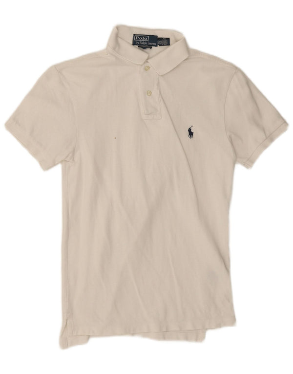 Polo Ralph Lauren Herre Slim Fit Polo Shirt Lille hvid bomuld
