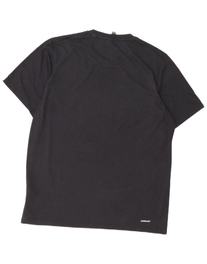 ADIDAS Aeroready T-shirt top til mænd, stor sort bomuld
