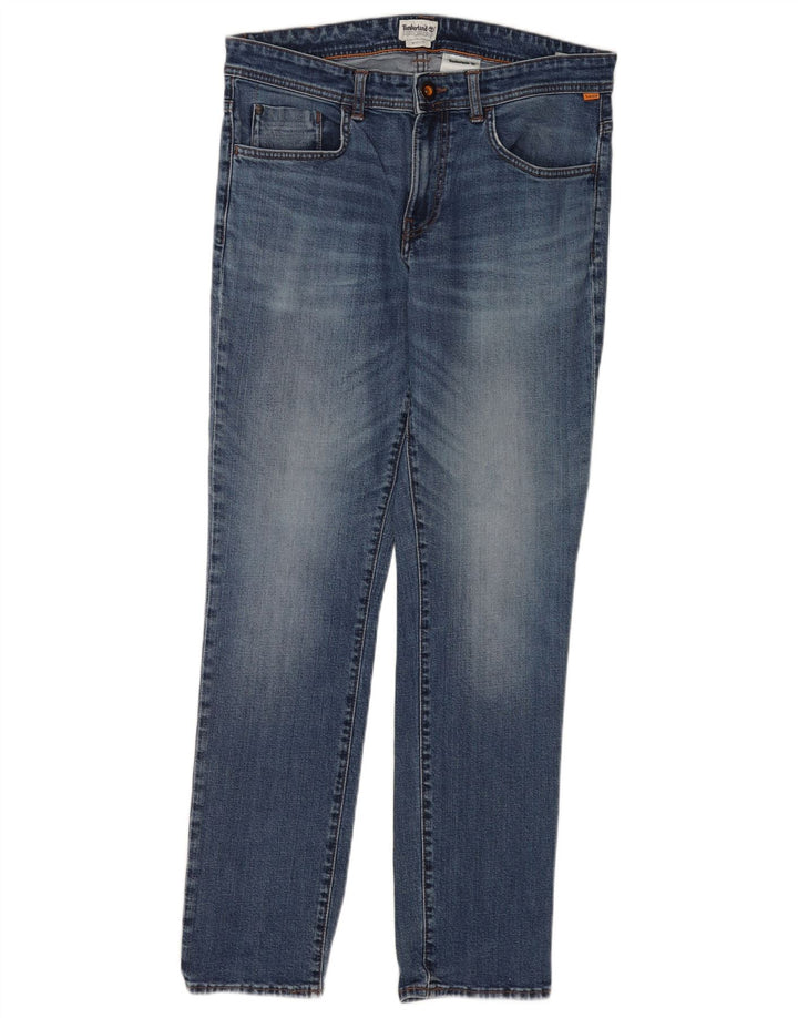 Timberland Mens Slim Jeans W33 L32 Blå Bomuld
