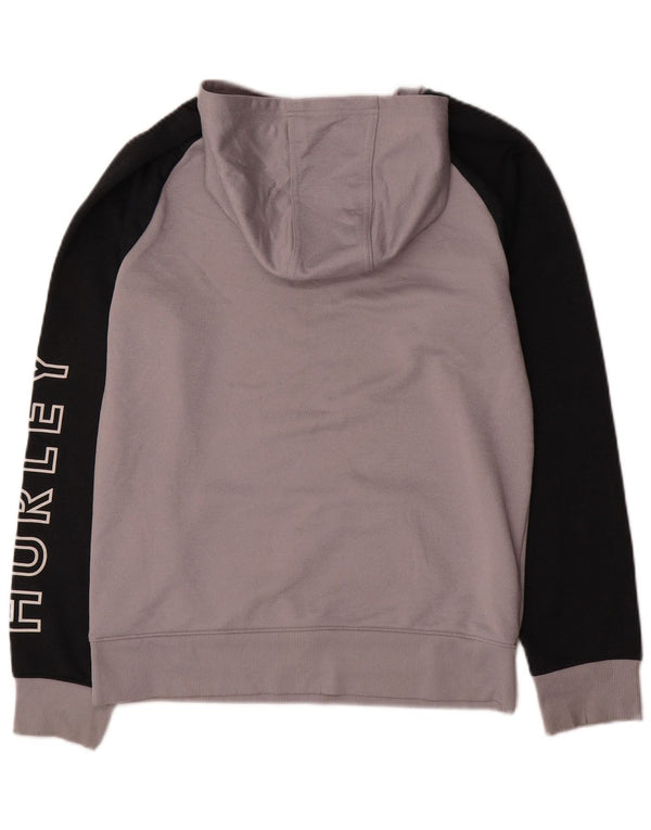 Hurley Boys grafisk hættetrøje 13-14 år XL Grå Colourblock Polyester