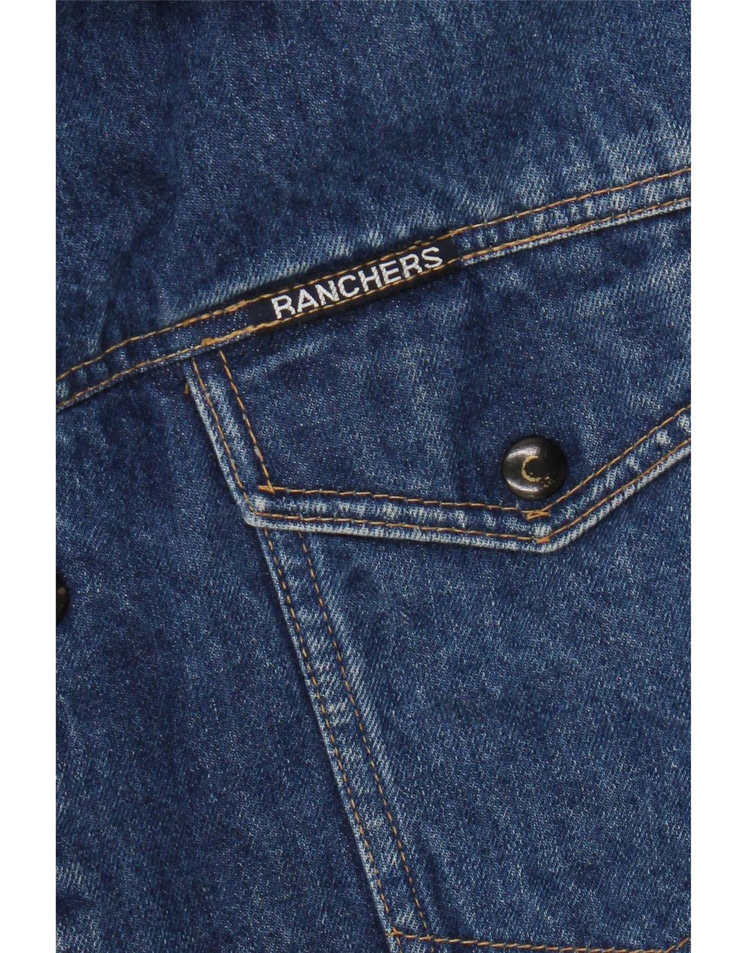 Vintage Herre Denim Sherpa Jacket UK 38 Medium Blue