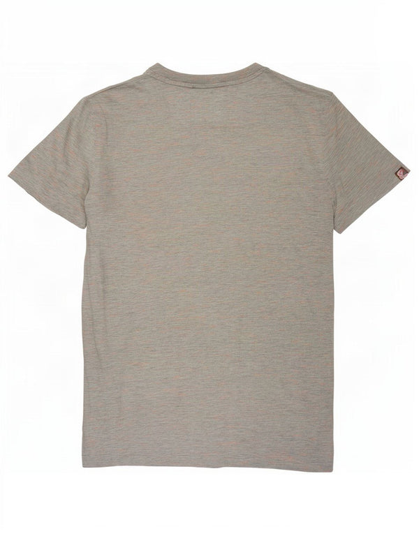 Superdry Mens T-Shirt Top XS Grey Flecked Cotton