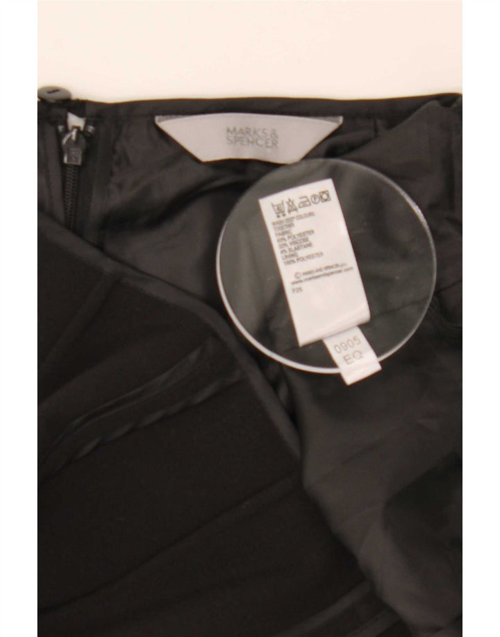 Marks & Spencer Trompetnederdel til kvinder UK 12 Medium W30 Sort Polyester