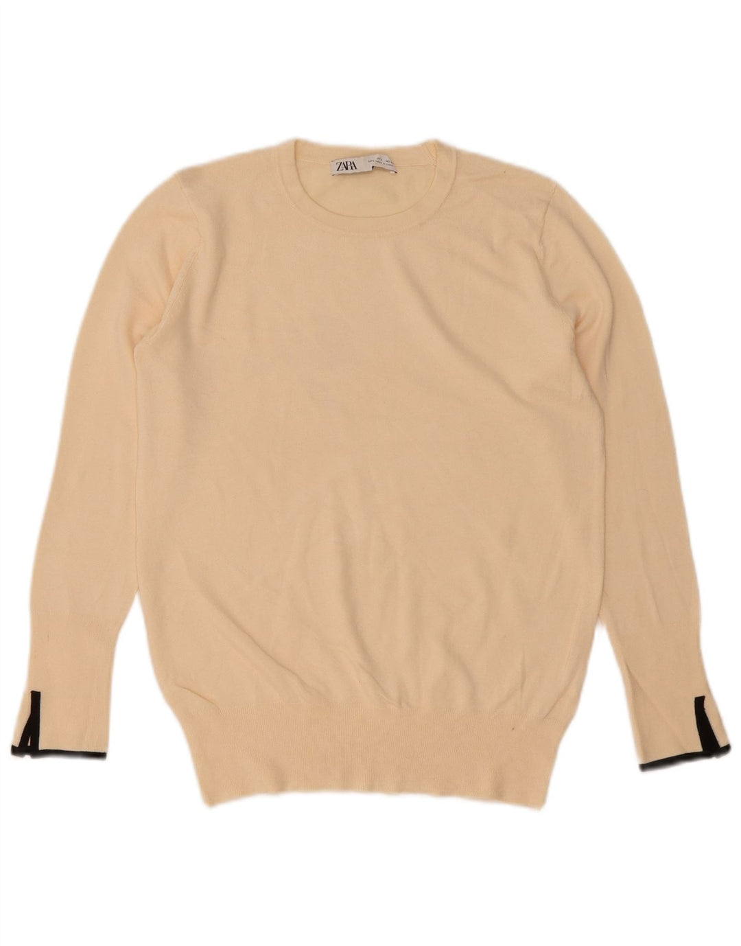 Zara Dame sweater med rund hals DK 14 Stor Off White