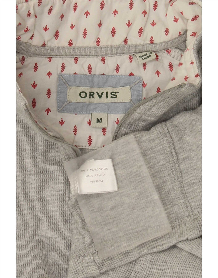 Orvis Sweatshirt med lynlås til kvinder DK 14 Medium Grå Bomuld
