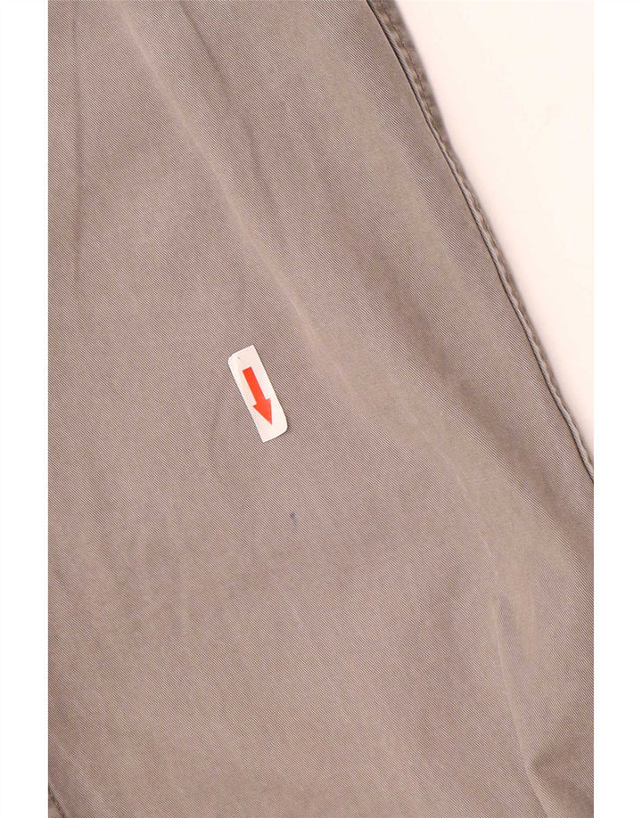 Marks & Spencer Straight Chino-bukser til mænd W34 L33 Grå bomuld