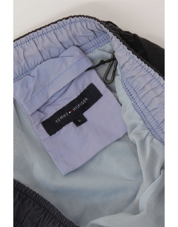 Tommy Hilfiger Badeshorts til mænd store marineblå stribet nylon