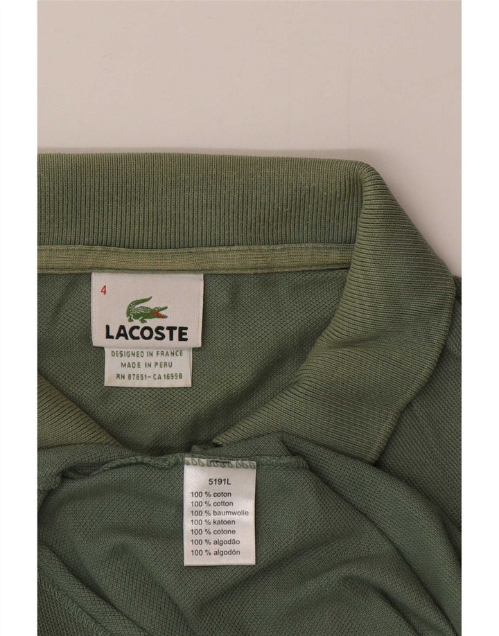 Lacoste herre poloshirt størrelse 4 Medium grøn bomuld