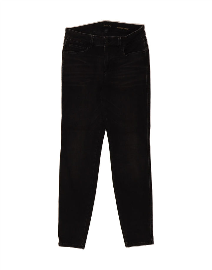 MASSIMO DUTTI Womens Mid Rise Skinny Jeans EU 40 Medium W30 L29 Black Vintage Massimo Dutti and Second-Hand Massimo Dutti from Messina Hembry 