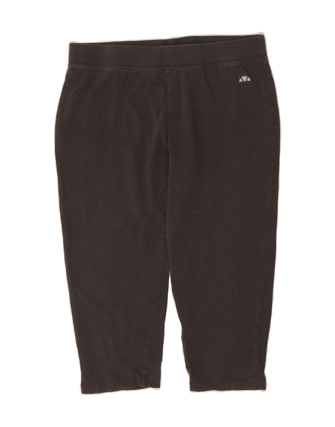 ELLESSE Womens Capri Leggings UK 14 Large Grey Cotton Vintage Ellesse and Second-Hand Ellesse from Messina Hembry 