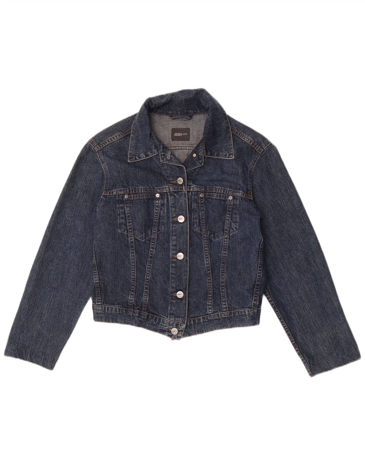 Joop Dame Crop Denim Jakke IT 40 Lille Blå Bomuld