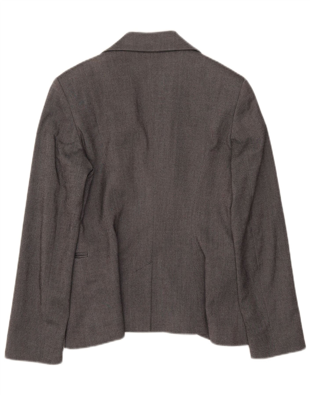 Sisley Dame 1 Knap Blazer Jacket UK 8 Small Grey