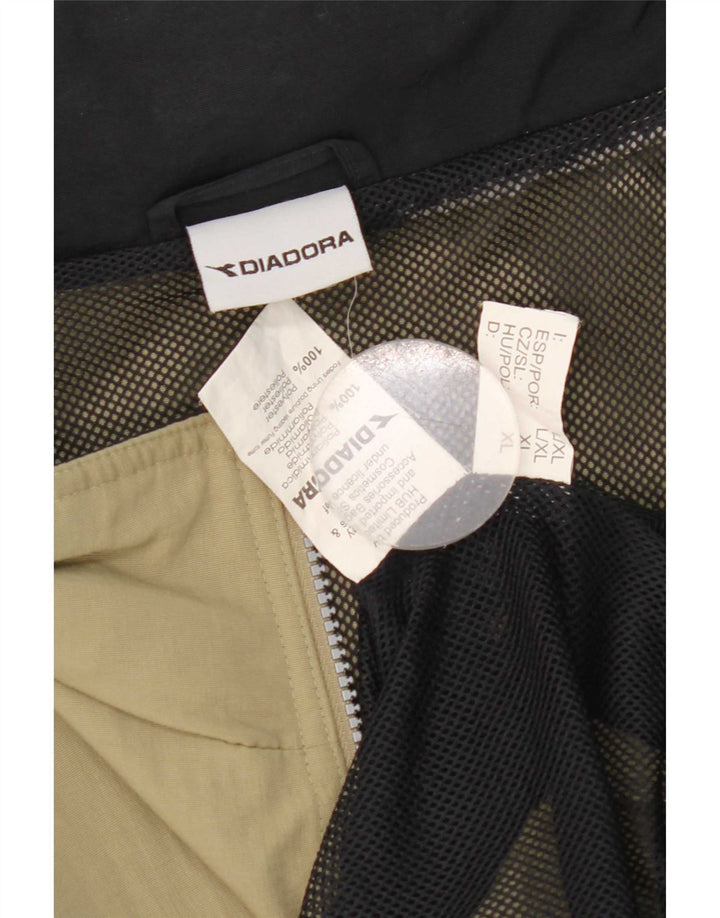 Diadora Regnjakke til mænd UK 42 XL Khaki Polyester