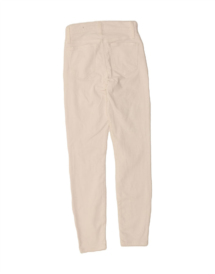 J. CREW Womens Slim Jeans W25 L28 White Cotton Vintage J. Crew and Second-Hand J. Crew from Messina Hembry 