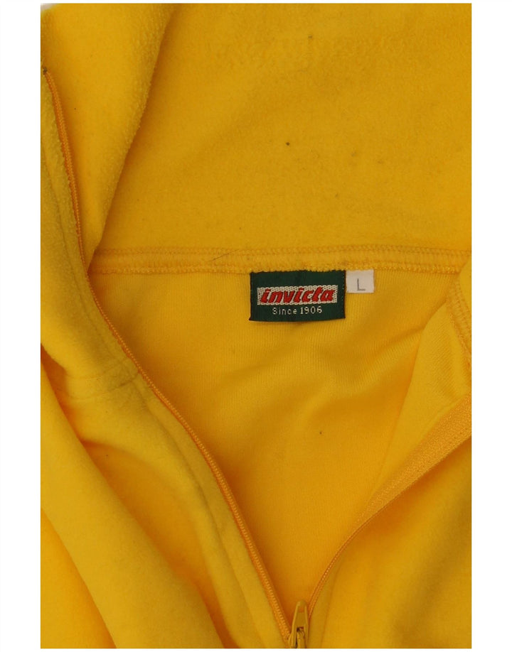 Invicta Sweatshirt med lynlås til mænd, stor gul