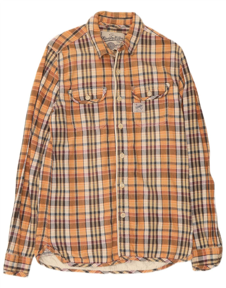Superdry Flanelskjorte til mænd Stor flerfarvet ternet bomuld