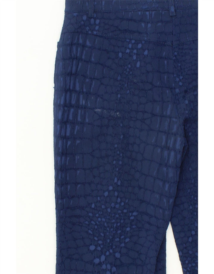 L.PUCCI Womens Straight Casual Trousers IT 44 Medium W30 L33  Navy Blue Vintage L.Pucci and Second-Hand L.Pucci from Messina Hembry 