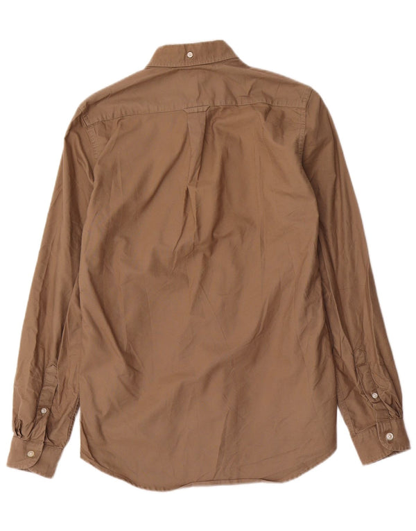 Gant Herre Oxford Regular Fit skjorte størrelse 37/38 Lille beige bomuld