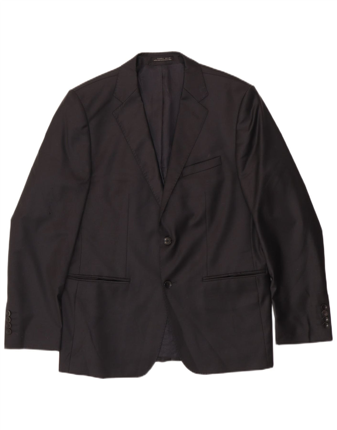 Zara Herre 2-knaps blazerjakke EU 54 XL Sort